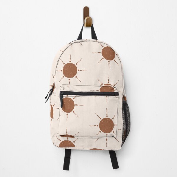 Item preview, Pretty Polka Dots Sun Pattern Boho Aesthetic In Muted Colors Cream & Brown designed and sold by scorpiolane.