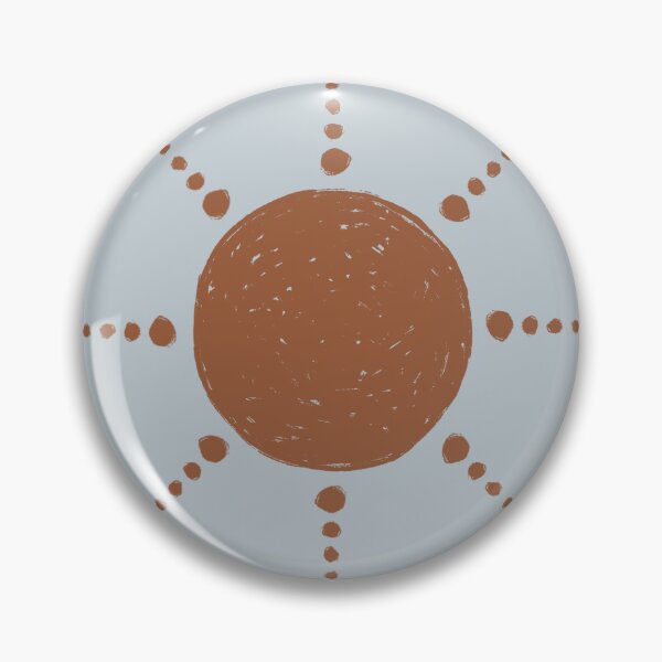 Artikelvorschau, Pretty Polka Dots Sun Pattern Boho Aesthetic In Muted Colors Gray Blue & Brown entworfen und verkauft von scorpiolane.