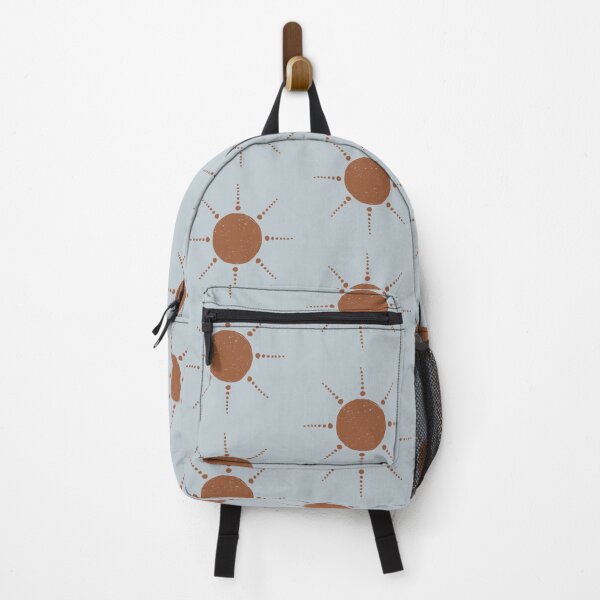 Artikelvorschau, Pretty Polka Dots Sun Pattern Boho Aesthetic In Muted Colors Gray Blue & Brown entworfen und verkauft von scorpiolane.