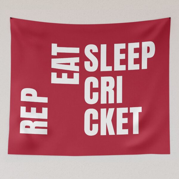 Item preview, Repeat Eat Sleep Cricket designed and sold by Oliveirallan.