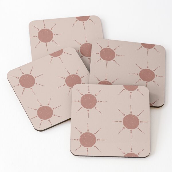 Artikelvorschau, Pretty Polka Dots Sun Pattern Boho Aesthetic In Muted Colors Light & Dark Muted Orange entworfen und verkauft von scorpiolane.