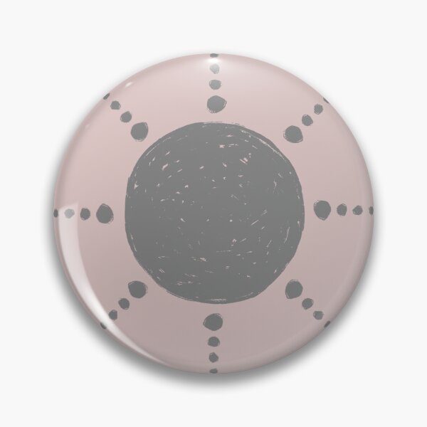 Artikelvorschau, Pretty Polka Dots Sun Pattern Boho Aesthetic In Muted Colors Pink & Gray entworfen und verkauft von scorpiolane.