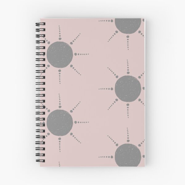Item preview, Pretty Polka Dots Sun Pattern Boho Aesthetic In Muted Colors Pink & Gray designed and sold by scorpiolane.