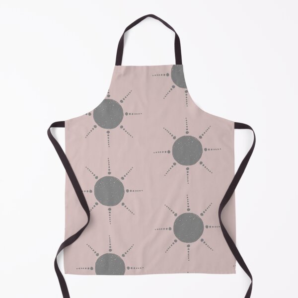 Aperçu de l'œuvre Pretty Polka Dots Sun Pattern Boho Aesthetic In Muted Colors Pink & Gray créée et vendue par scorpiolane.