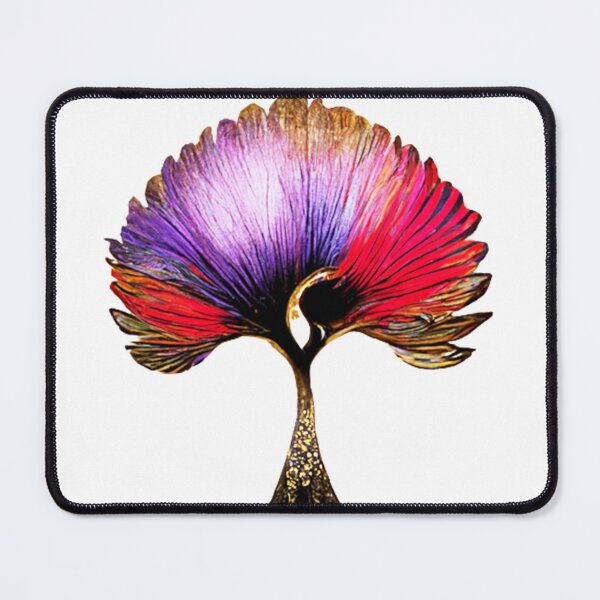 Item preview, tree, flower, rose, gold, silver, red, purple, peacock designed and sold by AnnaMartaFoley.