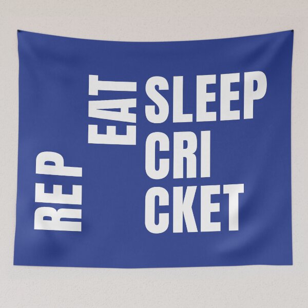 Item preview, Repeat Eat Sleep Cricket designed and sold by Oliveirallan.