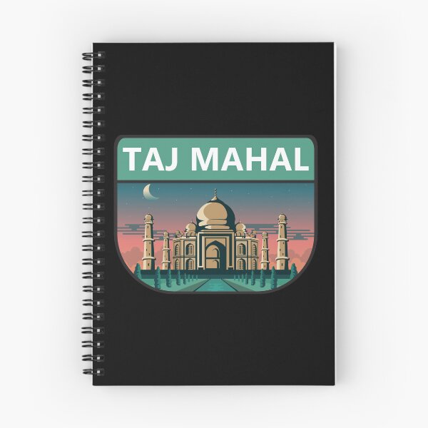 Item preview, Taj Mahal India Travel Art Retro designed and sold by KrisSidDesigns.