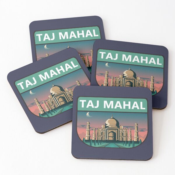 Item preview, Taj Mahal India Travel Art Retro designed and sold by KrisSidDesigns.