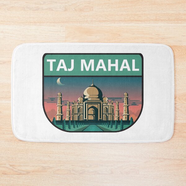 Item preview, Taj Mahal India Travel Art Retro designed and sold by KrisSidDesigns.