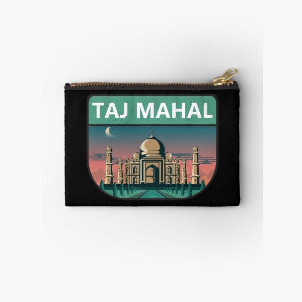 Item preview, Taj Mahal India Travel Art Retro designed and sold by KrisSidDesigns.