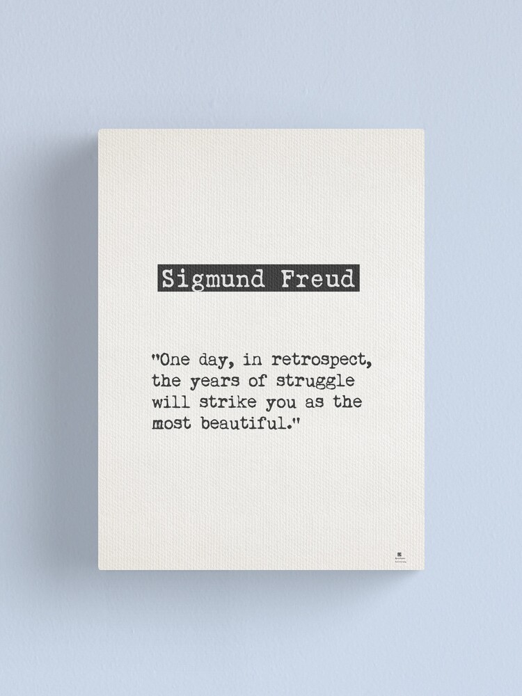 Impression Sur Toile Sigmund Freud Citation Par Pagarelov Redbubble