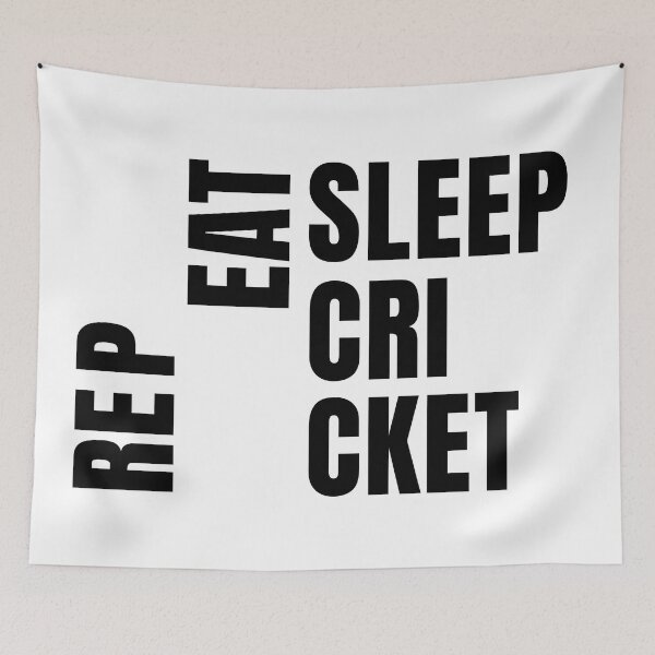 Item preview, Repeat Eat Sleep Cricket designed and sold by Oliveirallan.
