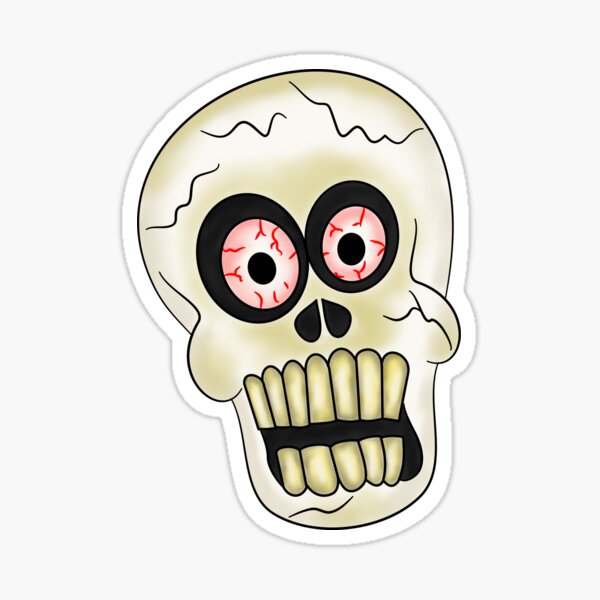 Hallowween Skull Sticker