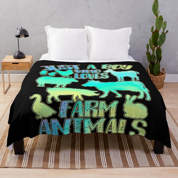 Item preview, Just a boy who loves Farm Animals designed and sold by PrettyPittie Shop.