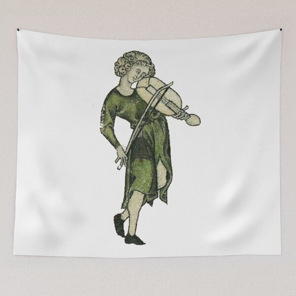 Item preview, Medieval musician with vielle designed and sold by VintageManiac.