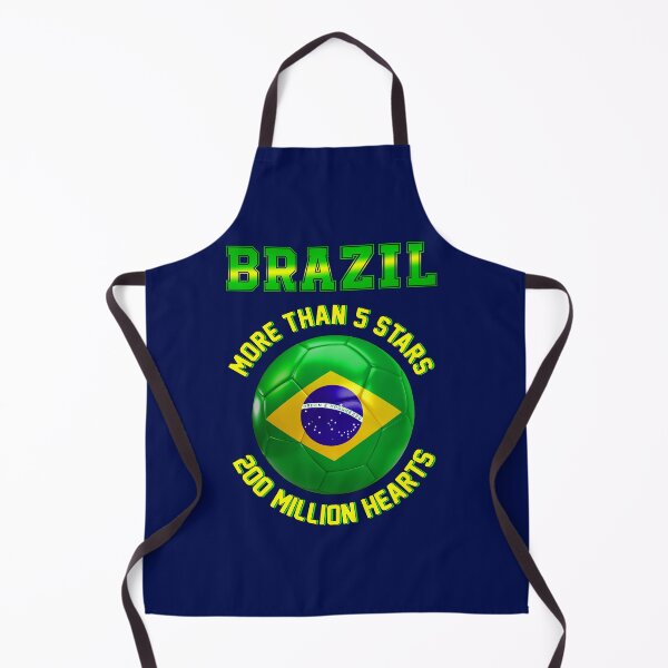 Item preview, Brazil fan slogan for football, more than 5 stars 200 million hearts designed and sold by superpixus.