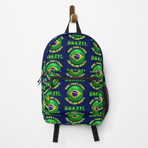Item preview, Brazil fan slogan for football, more than 5 stars 200 million hearts designed and sold by superpixus.