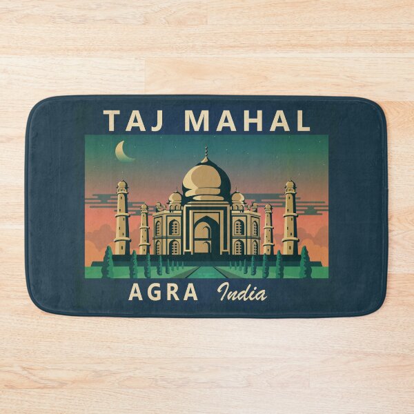 Item preview, Taj Mahal India Travel Art Vintage designed and sold by KrisSidDesigns.