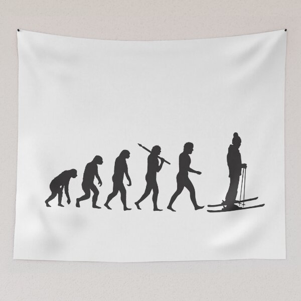 Item preview, Skiing Evolution designed and sold by trendingatees.