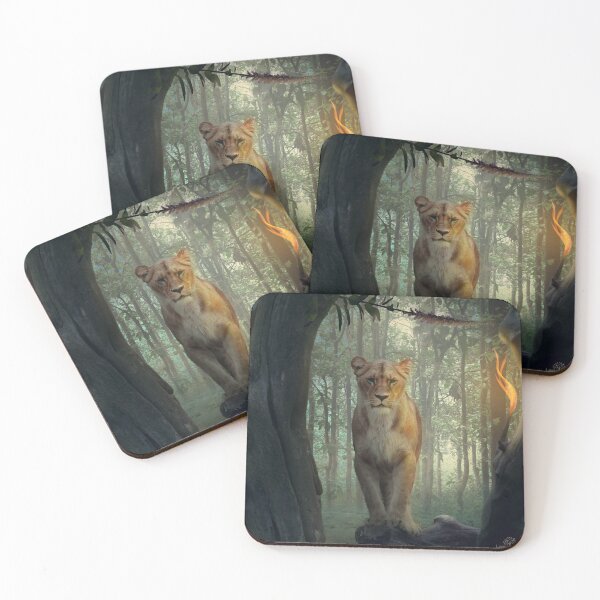 Item preview, Lion in the Woods | A female lion is hidden in the deep forest designed and sold by LenaKiagia.