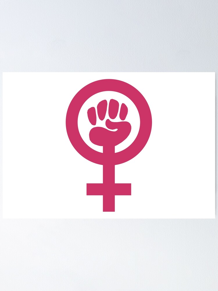 Feminist Fist Symbol Sticker Poster For Sale By Drddesignsarts Redbubble 