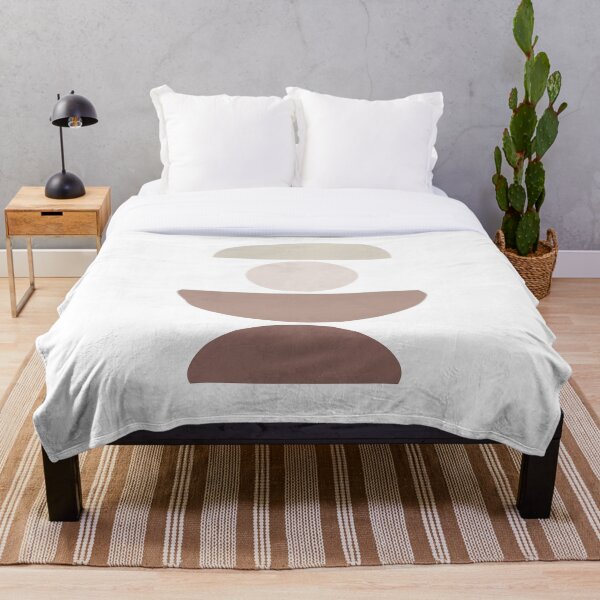 Item preview, Earthy Browns Abstract Contemporary Boho Watercolor Shape Graphic Design 2 2023 Color of the Year Redend Point SW 9081 designed and sold by MLA-Artwork.