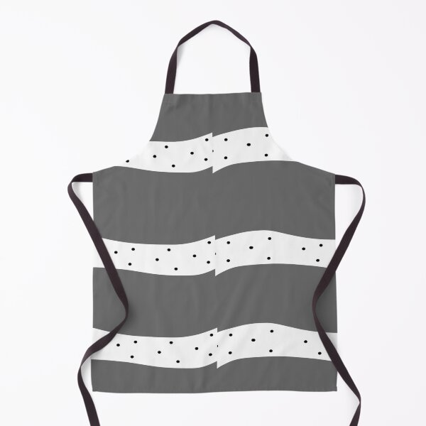 Item preview, White dotted Waves Pattern Gray designed and sold by awsomepatterns.
