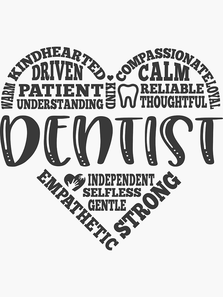 "Dentist, dental school, dentist office" Sticker for Sale by