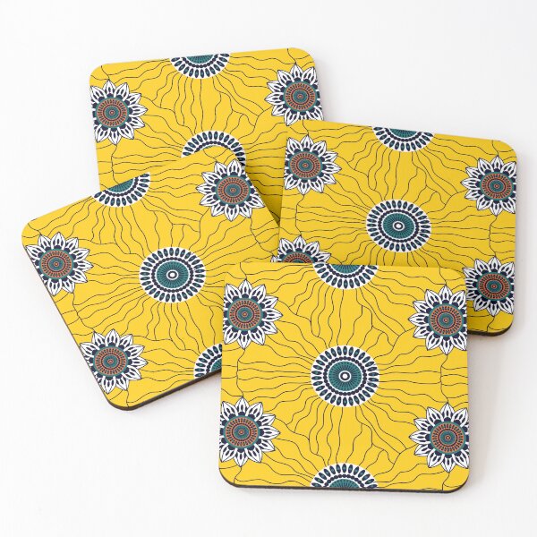 Item preview,  African wax print. folwer art designed and sold by CuteBeeDesign.