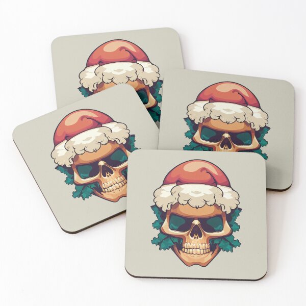 Item preview, Badass Santa Skull designed and sold by Ironicdoll.