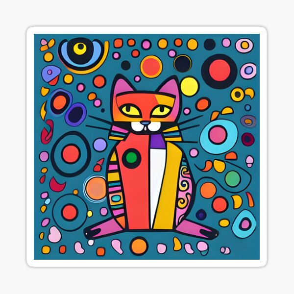 Cats collection - style 02 - catesque 25 Sticker