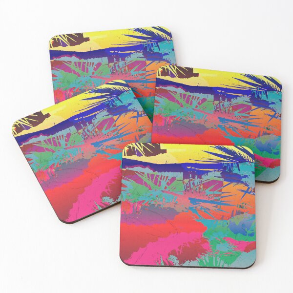 Item preview, Abstract tropical sunrise designed and sold by makart2.