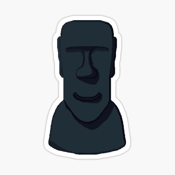 Moai emoji majestic item for contest 0 pixel art