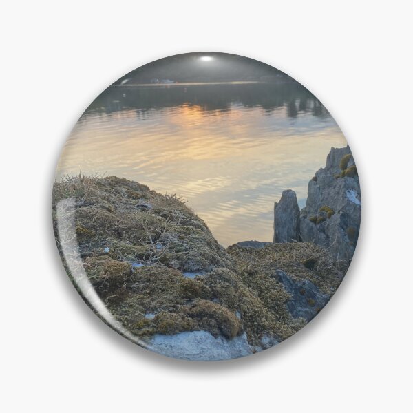 Item preview, Moss and lichen on rocks overlooking Kilmakilloge harbour designed and sold by Sinemathk.