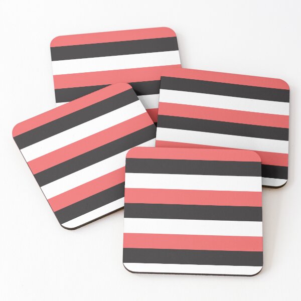 Item preview, Stripes Pattern Pink Black White designed and sold by ValeriesGallery.