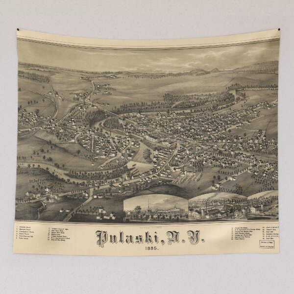 Item preview, Pulaski, New York (1885) designed and sold by allhistory.