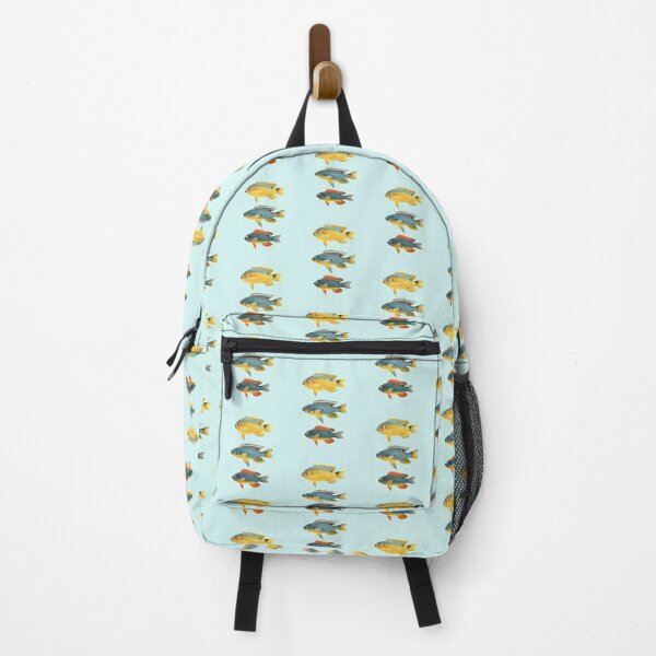 Item preview, Colorful fish chart (blue) designed and sold by Madame Memento.
