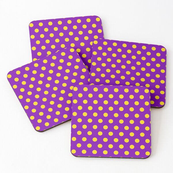 Item preview, Yellow and Purple Polka Dots designed and sold by patterniastudio.