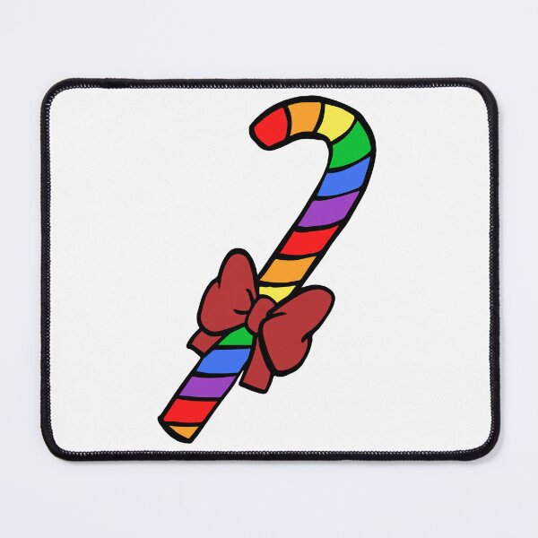Item preview, RAINBOW PRIDE CANDY CANE | CHRISTMAS PRIDE designed and sold by Festive Feminist.
