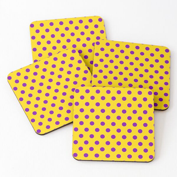 Item preview, Purple and Yellow Polka Dots designed and sold by patterniastudio.
