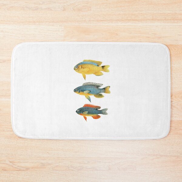 Item preview, Colorful fish chart (white) designed and sold by Madame Memento.