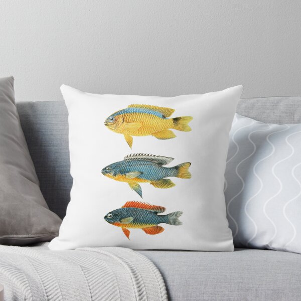Item preview, Colorful fish chart (white) designed and sold by Madame Memento.