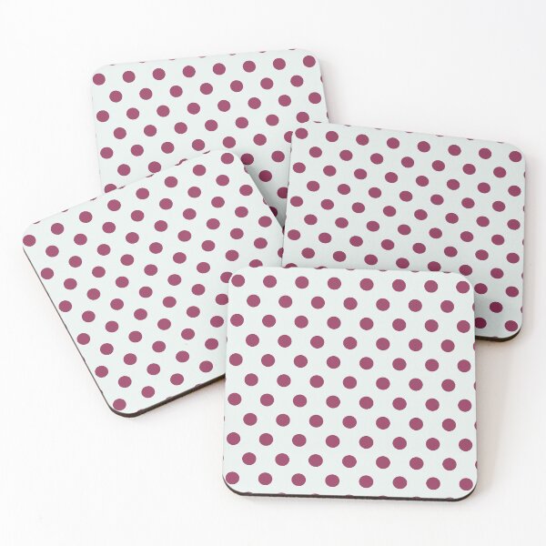 Item preview, Maroon and White Polka Dots designed and sold by patterniastudio.