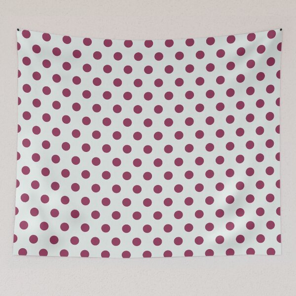 Item preview, Maroon and White Polka Dots designed and sold by patterniastudio.