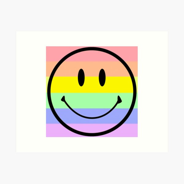 Artikel-Vorschau von Gay-Pride-Flaggen-Smiley-Emoji-Gesicht, designt und verkauft von sarascoprox.