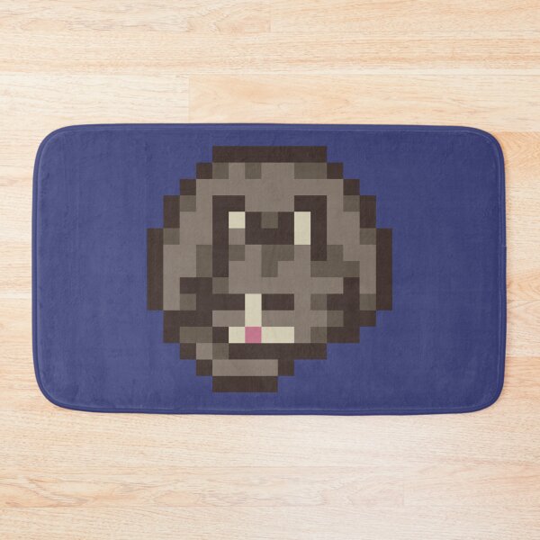 Item preview, Stardew Valley Grey/Gray Cat Sleeping designed and sold by aiya-pixels.