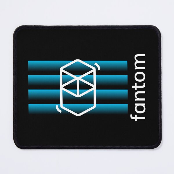 Item preview, Fantom FTM Crypto Altcoin - Blue Gradient Lines designed and sold by CryptoMoods.