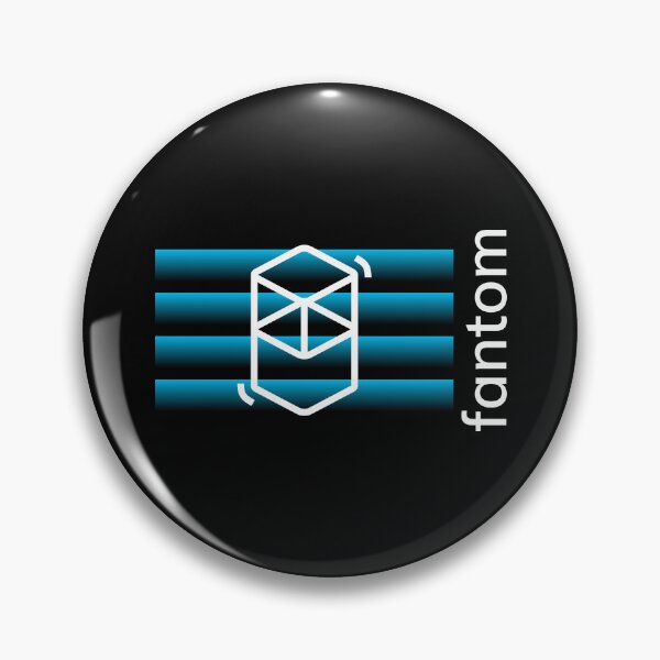 Item preview, Fantom FTM Crypto Altcoin - Blue Gradient Lines designed and sold by CryptoMoods.