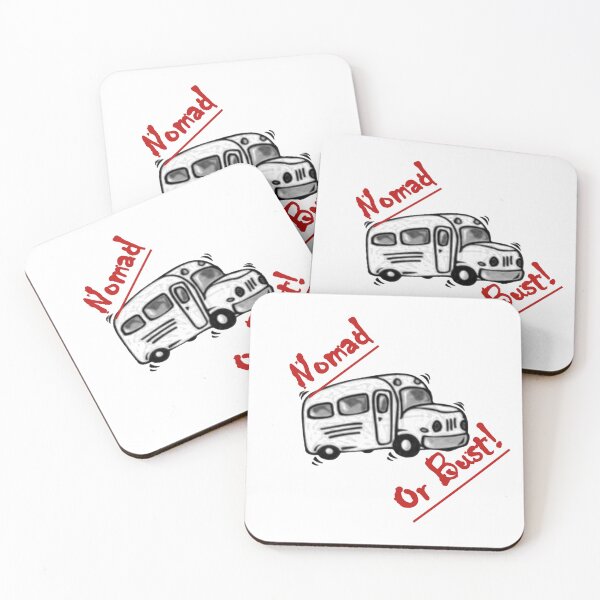 Item preview, Nomad or Bust Logo designed and sold by SkoolieSupply.