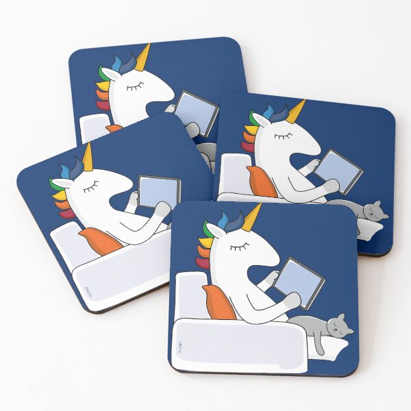 Item preview, Couch surfing unicorn designed and sold by LaDaDi.